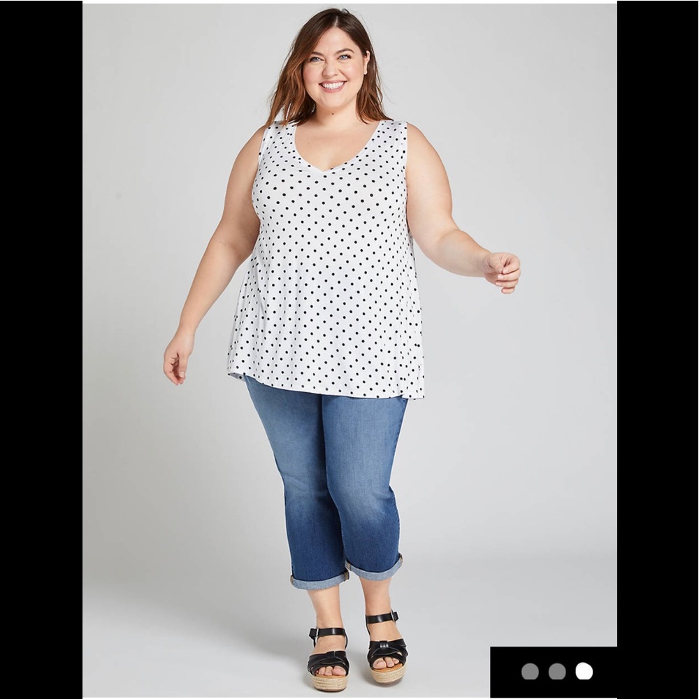 🍊💖🆕LB Polka Dot Swing Tank